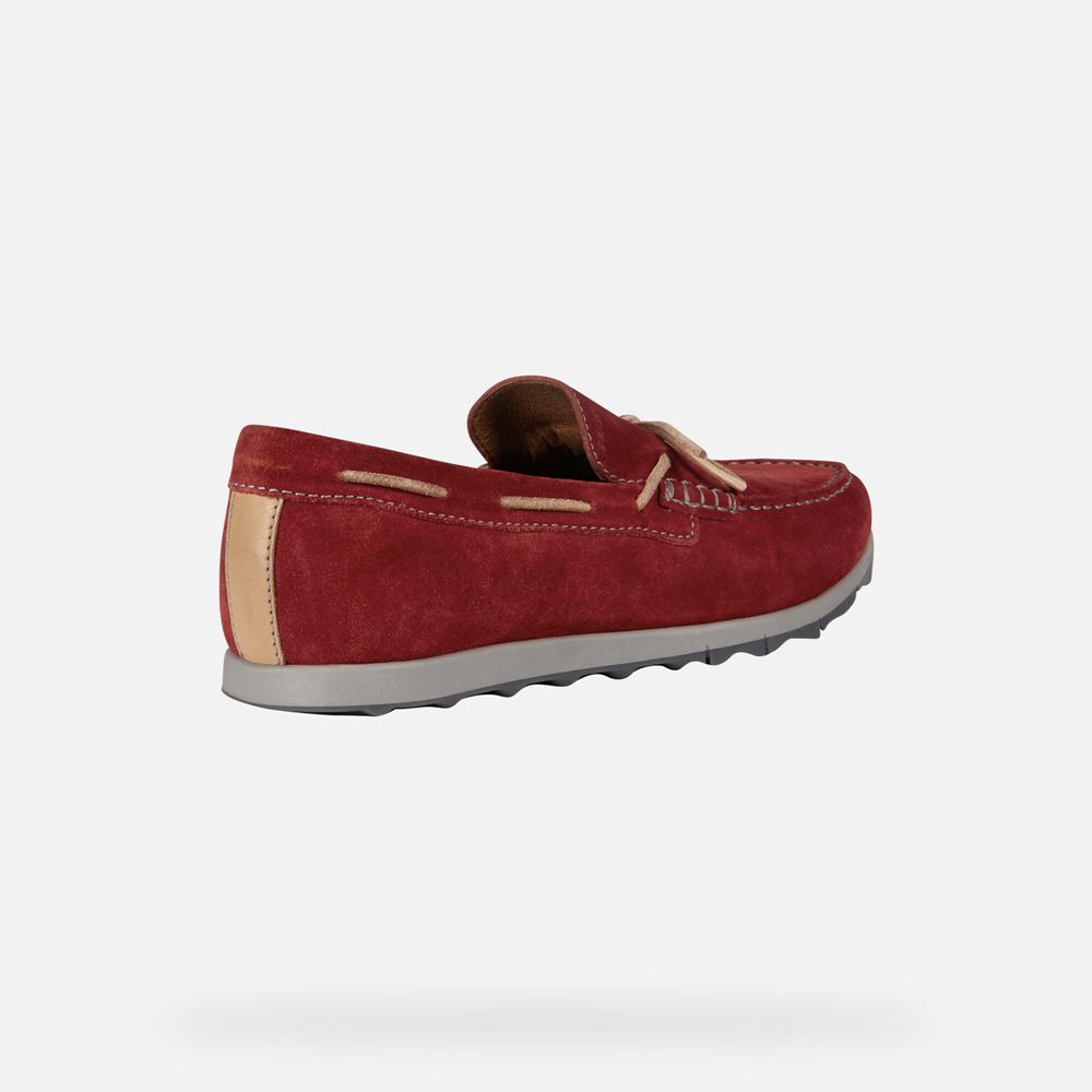 Geox Erkek Loafers Kırmızı - Calarossa - JSX-527036